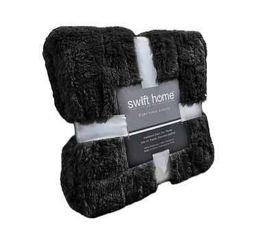 Swift Home Luxury Faux Fur Throw