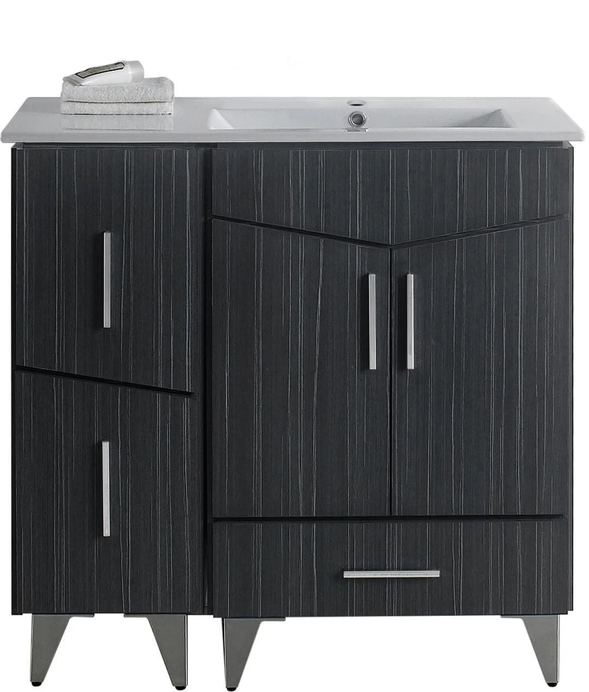 Imaginations Américaines 35,5 pouces W Vanity Set Gris
