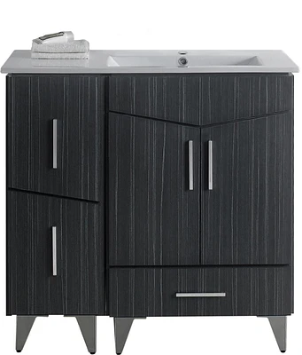 Imaginations Américaines 35,5 pouces W Vanity Set Gris