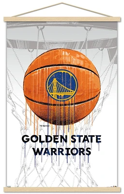NBA Golden State Warriors - Drip Ball 20 Wall Poster