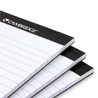 Cambridge® Perforated Pads, Small, white, 5 x 8, 100 Pages, Writing Pad