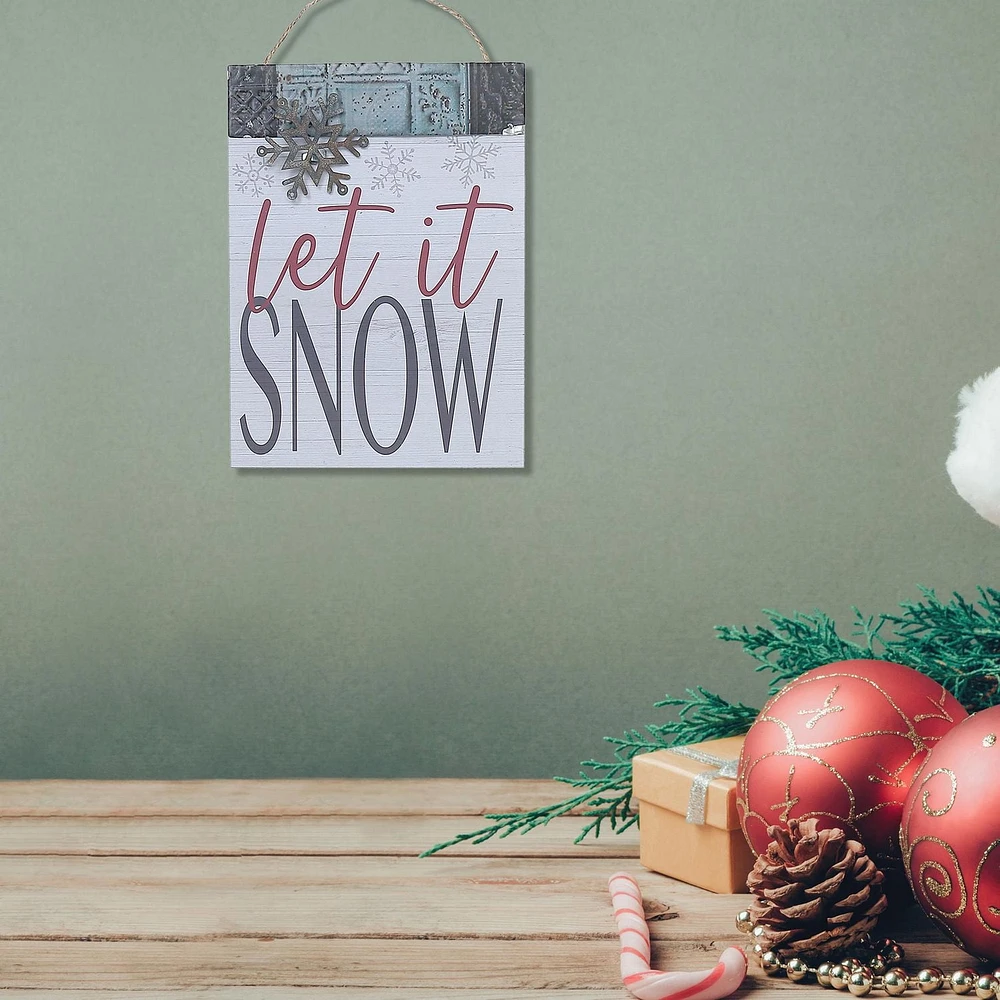 Cintre Mural En Bois Let It Snow