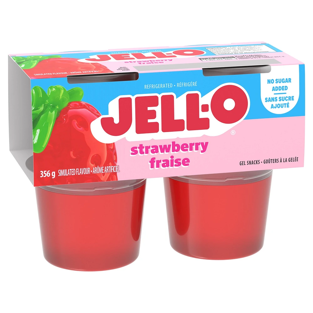 Goûters À La Gelée Réfrigérés Fraise, 4 Coupes 4 Coupes x 89g