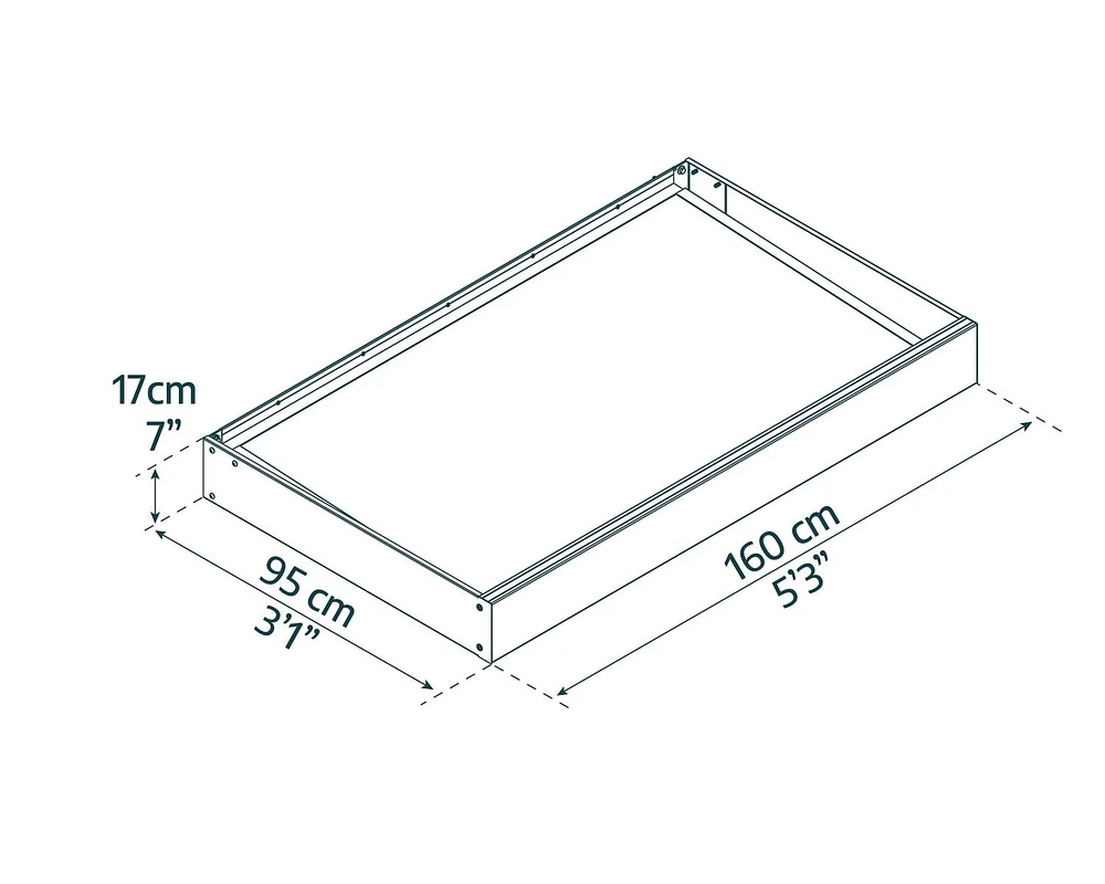 Canopia by Palram Sophia 3 ft. x 5 ft. Door Awning Kit - Grey Structure & White Opal Panels