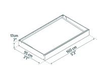 Canopia by Palram Sophia 3 ft. x 5 ft. Door Awning Kit - Grey Structure & White Opal Panels