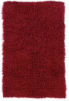 New Flokati 1400gr 5' x 8' Area Rug, Red