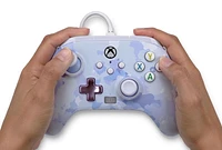 Manette câblée améliorée de PowerA pour Xbox Series X|S - Camo violet XboxX