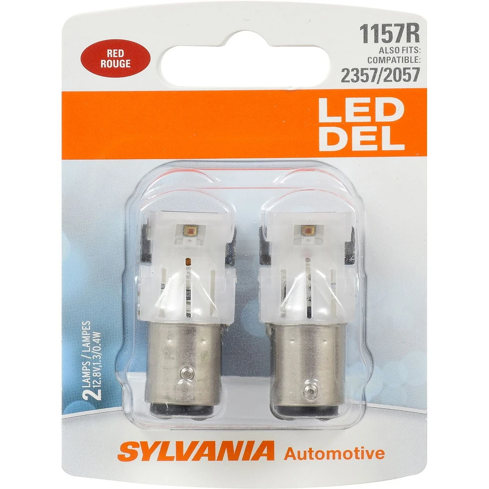 SYLVANIA 1157R Syl LED Red Mini Bulb, Pack of 2