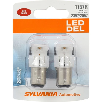 SYLVANIA 1157R Syl LED Red Mini Bulb, Pack of 2