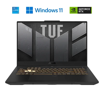 Ordinateur portable de jeu ASUS TUF, écran FHD de 17.3 pouces, carte graphique GeForce RTX 3050-4Go DDR4, processeur 12th Gen Intel® Core™ i5-12500H, mémoire DDR4 de 16 Go, SSD G4 PCIe de 512Go, FX707