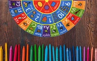 KC Cubs collection de récréation Alphabet ABC, nombres et formes apprentissage éducatif et jeu tapis rond en cercle pour enfants et enfants chambres et salle de jeux