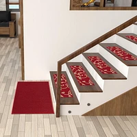 Tapis de couloir à motif de solide à sous-couche en caoutchouc de la collection Ottohome