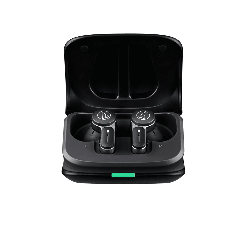 Audio-Technica ATH-TWX7 Truly Wireless Earbuds, Black