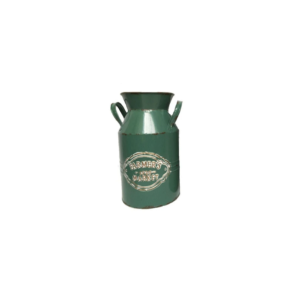 Pot à lait vert de Lerman Decor Cruche verte en métal