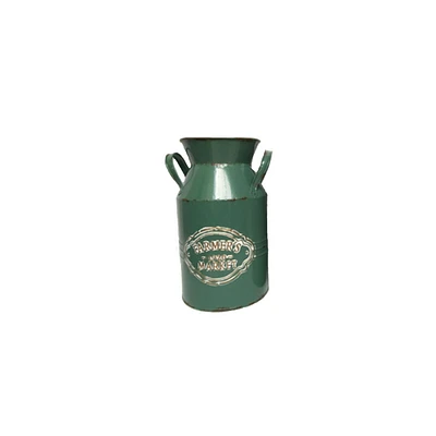Pot à lait vert de Lerman Decor Cruche verte en métal