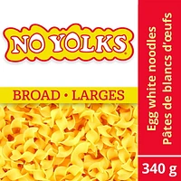 No Yolks Broad Egg White Noodles Pasta, 340 g