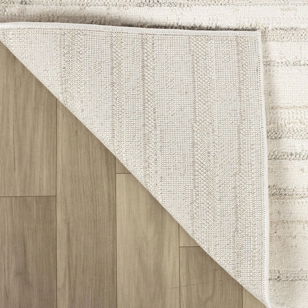 Tapis Branch Astra Tapis d'intérieur moderne, beige crème, abstrait - Salon, chambre, salle à manger et cuisine