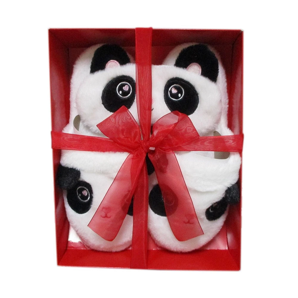 ENSEMBLE DE MASQUES POUR LES YEUX WAY TO CELEBRATE PANDA EN PELUCHE, BOÎTE