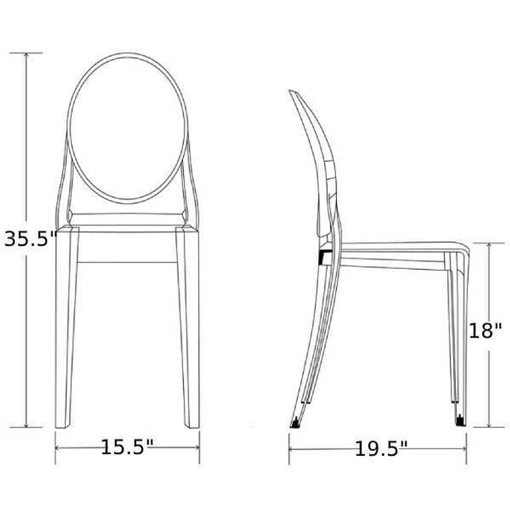 chaise sans bras