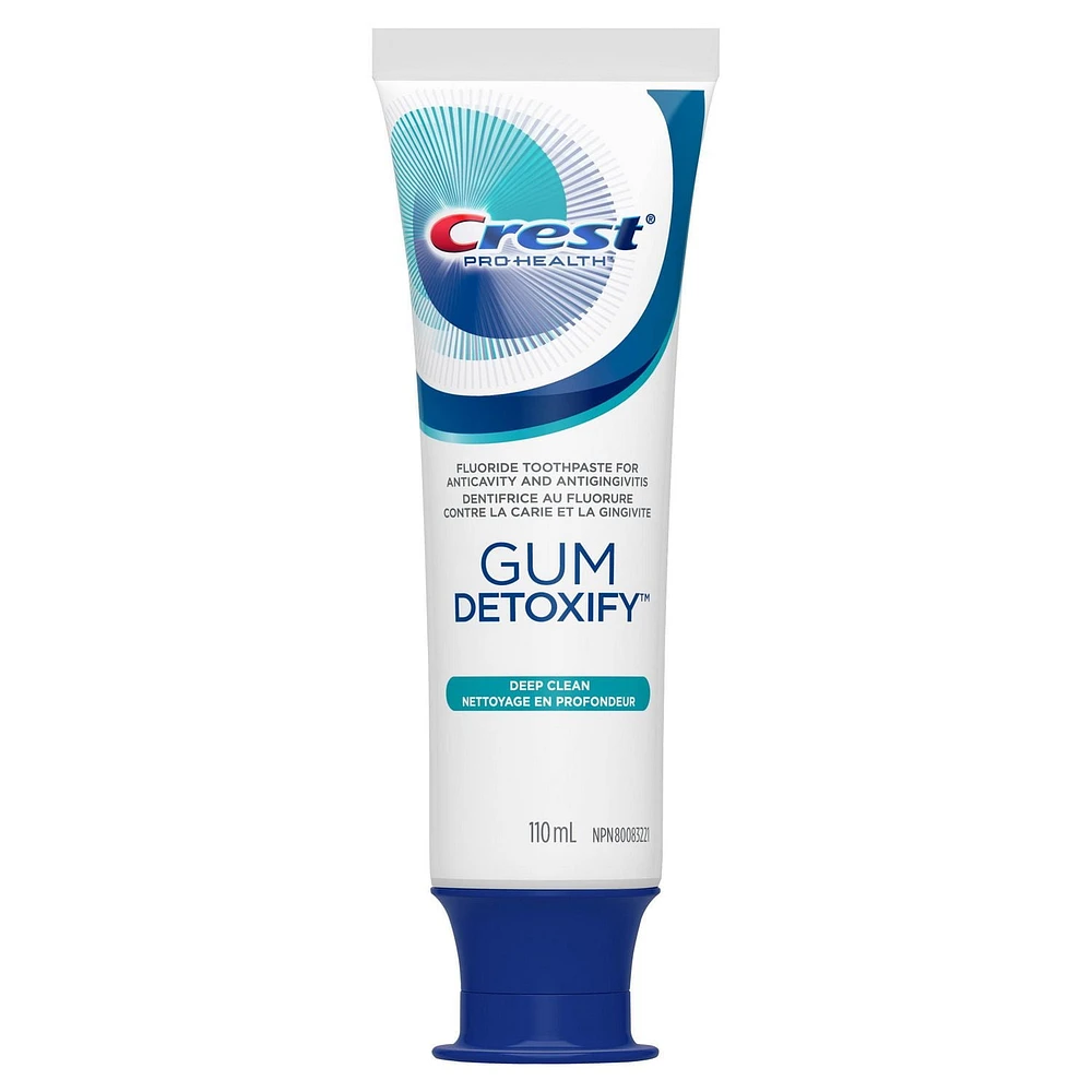 Dentifrice Crest Gum Detoxify Nettoyage en profondeur 110 mL