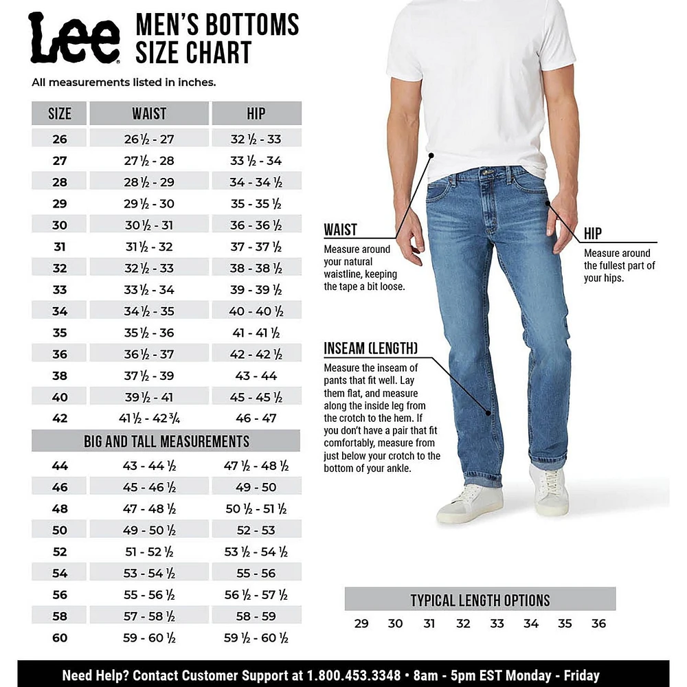 Lee Jean Athlétique Fuselé Pour Homme