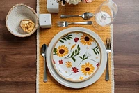 Fabstyles Chemin de table Bali 100 % coton – Lavable en machine au quotidien, chemin de table épais 35,6 x 182,9 cm pour table de salle à manger, de cuisine et d'extérieur