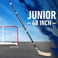 Franklin Sports Bâton de hockey de rue Maple Leafs de la NHL - 48 po Jr pour droitier