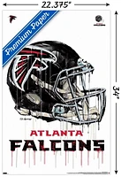 NFL Atlanta Falcons - Drip Helmet 20 Wall Poster, 22.375" x 34"
