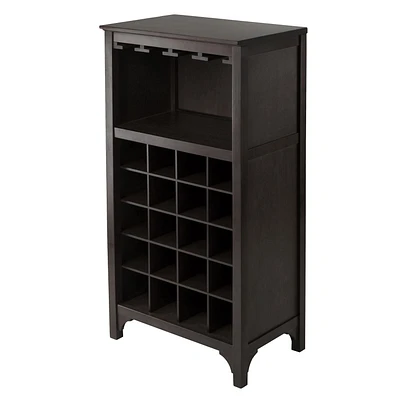 92729- Ancona Modular Wine Cabinet with Glass Rack & 20-Bottle
