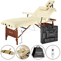 Ensemble professionnel table de massage portative Del Ray Salon “Therma-Top”™ de Master 30 po (76,2 cm)