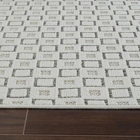 Rug Branch Maise Abstract Indoor Outdoor Area Rug, Cream Beige, Modern - Entryway, Hallway, Bathroom