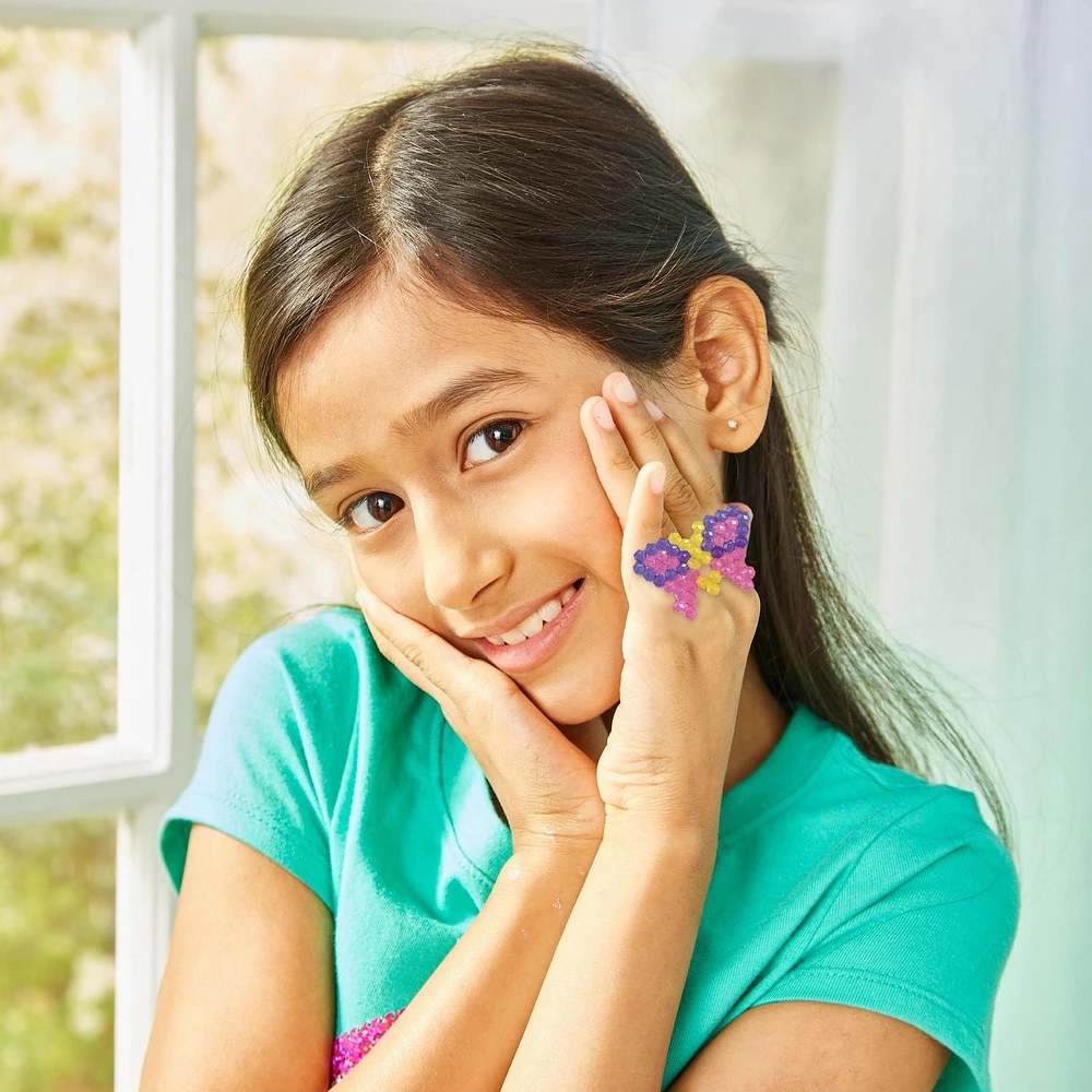 Aquabeads Anneaux de Conception et de Style Kit Complet de Perles d'Art et d'Artisanat pour Enfants, Plus de 1 000 Perles