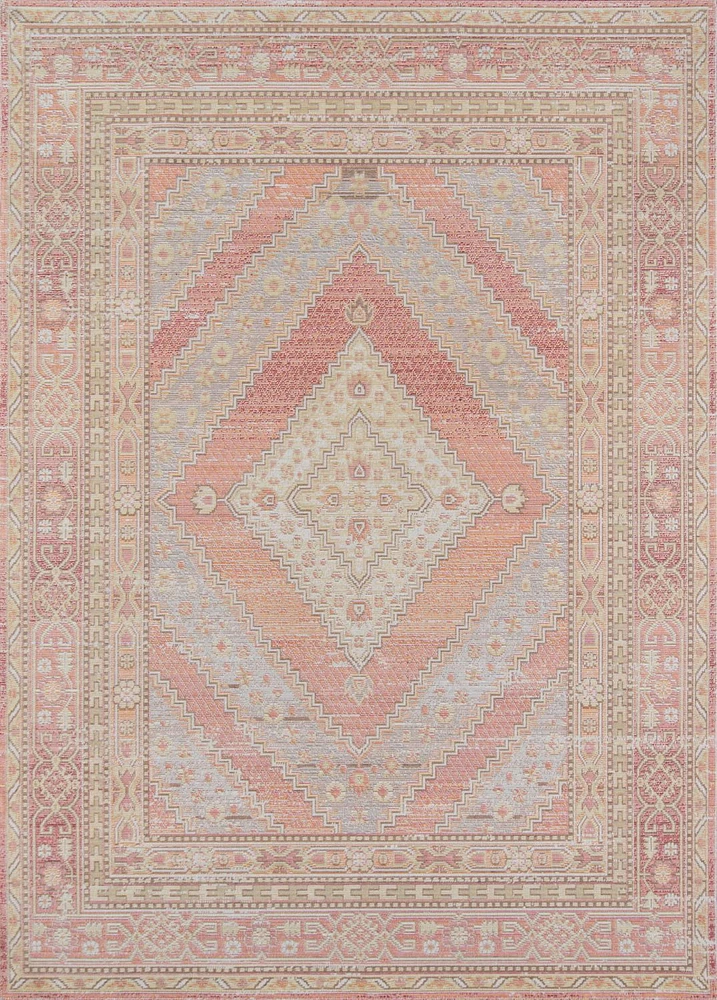 ECARPET Poppy 4'0" x 6'0" Traditional Area Rug for Living Room, Bedroom, Dining Room, Entrance, Hallway and More.
