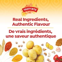 TASTY BITE BOM POT - FRENCH Plat indien de Pommes de terre de Bombay TASTY BITE entièrement naturel (285 g)