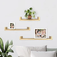 3PC U SHELF SET NATURAL