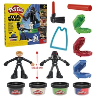 Play-Doh Star Wars Squish & Slice Lightsabers 4 Inch Action Figure Set, Ages 4 and up