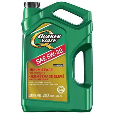 Quaker State High Mileage Full Synthetic SAE 5W-30 motor oil