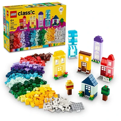 LEGO Classic Les maisons créatives 11035 Ensemble de construction (850 pièces) Comprend 850 pièces, 4+ ans