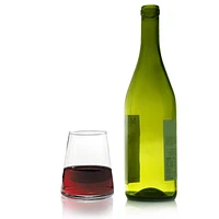 Ensemble de verres à vin sans pied 4 PCS verres à vin sans pied