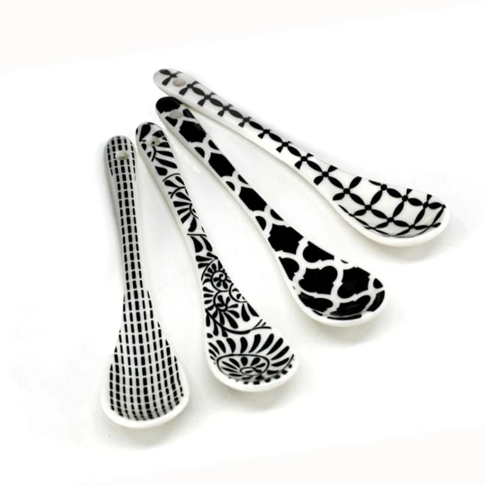 BIA B/W Condiment Spoons
