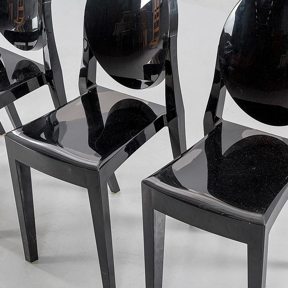 Heavenly Collection Plastique Noir Chaise Sans Bras