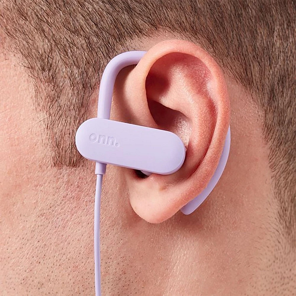 onn. Bluetooth Built-in Mic Wireless Sport Earphones, 15 Hours Playtime