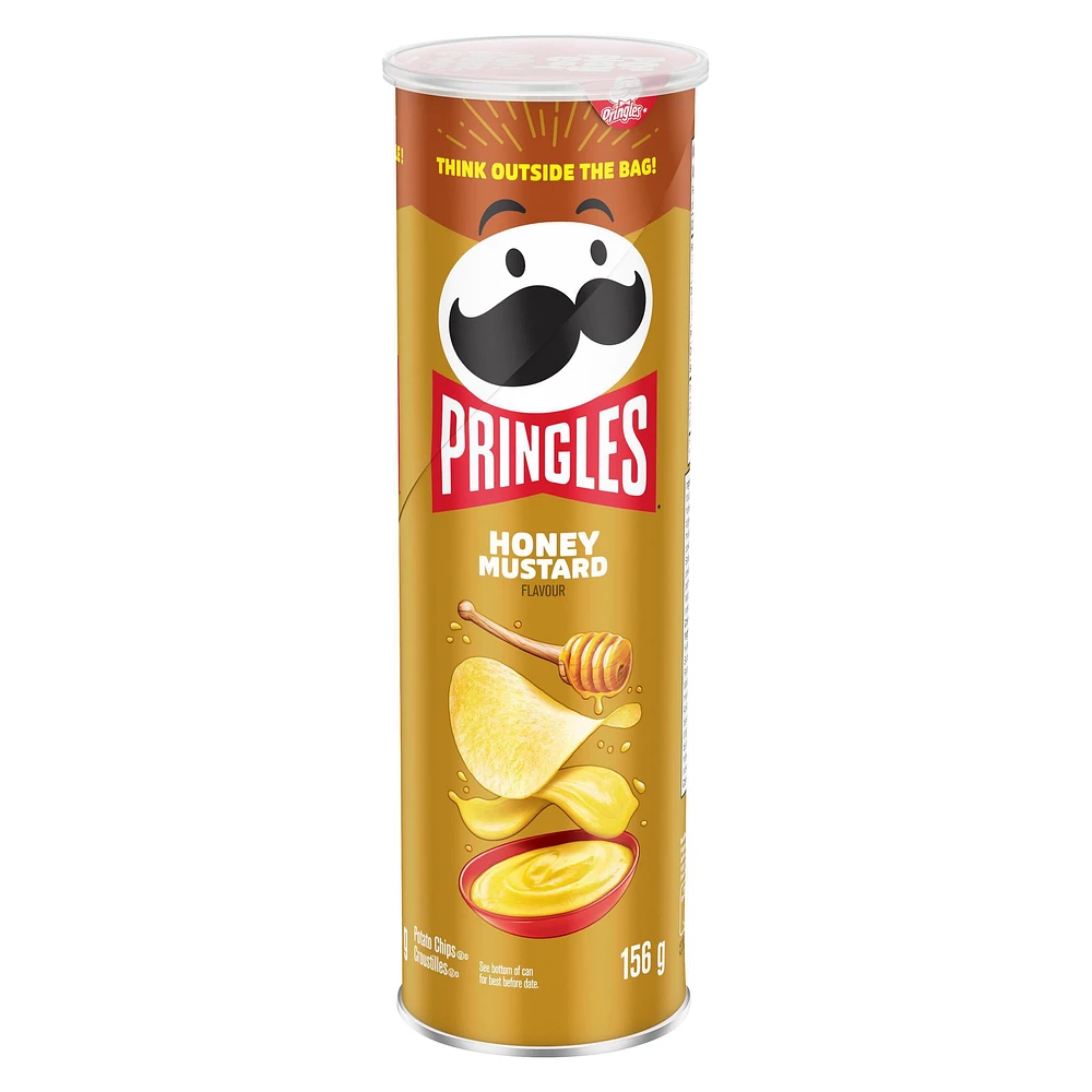 Pringles Honey Mustard Flavour Potato Chips 156g