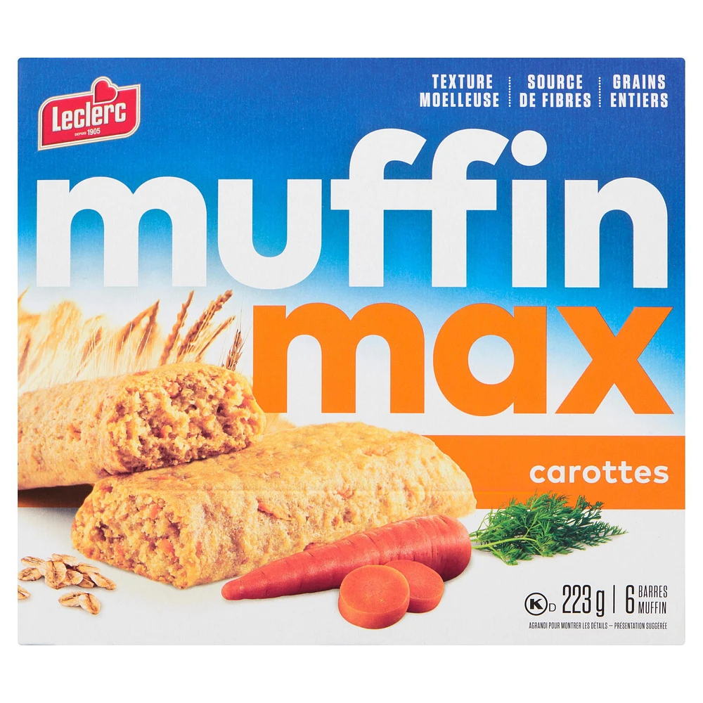 Muffin Max Carrot Muffin Bars, 223 g / 6 muffin bars