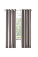 Loft Living Arcane, panneau de rideau à oeillets assombrissant en fausse soie 52" x 84", champagne