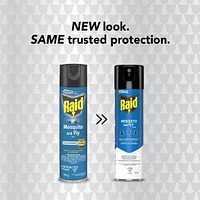 Insecticide Raid contre les moustiques et les mouches, tue les insectes en question au contact, pour utilisation à l’intérieur et à l’extérieur 350g