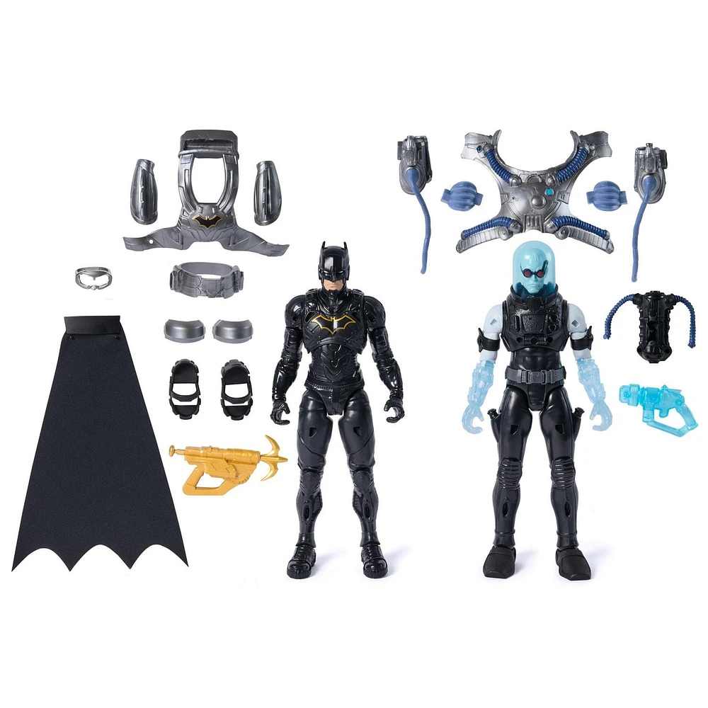 Batman Adventures,Coffret Combat Batman Vs. Mr. Freeze avec figurines articulées, jouets pour garçons à partir de 3 ans DC Comics Figurines