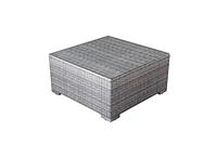 Velago Ensemble Sectionnel Complet en Osier Toutes Saisons Fresco, 8 Pièces, Gris Clair