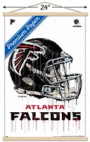 NFL Atlanta Falcons - Drip Helmet 20 Wall Poster, 22.375" x 34"