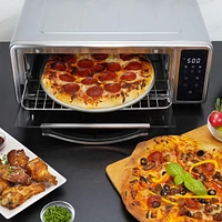 Kalorik MAXX High Heat 600°F Air Fryer and Pizza Oven with Pizza Stone, in Stainless Steel (AFKA600PZB43)